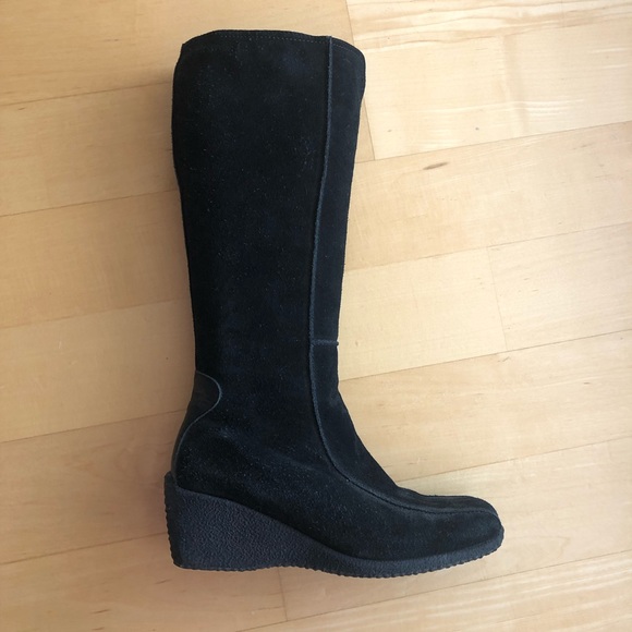 Santana winter wedge black boot - Picture 3 of 4